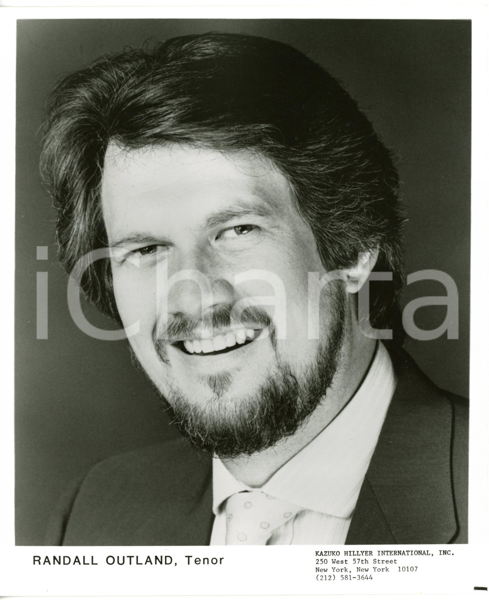 1980 ca NEW YORK LIRICA Tenore Randall OUTLAND - Ritratto *Foto seriale 20x25