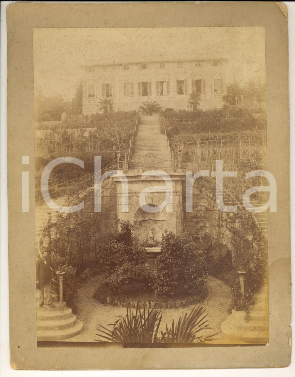 1890 ca SAVONA (?) Villa MONGRIFONE - Proprietà marchesa MULTEDO - Foto RARA