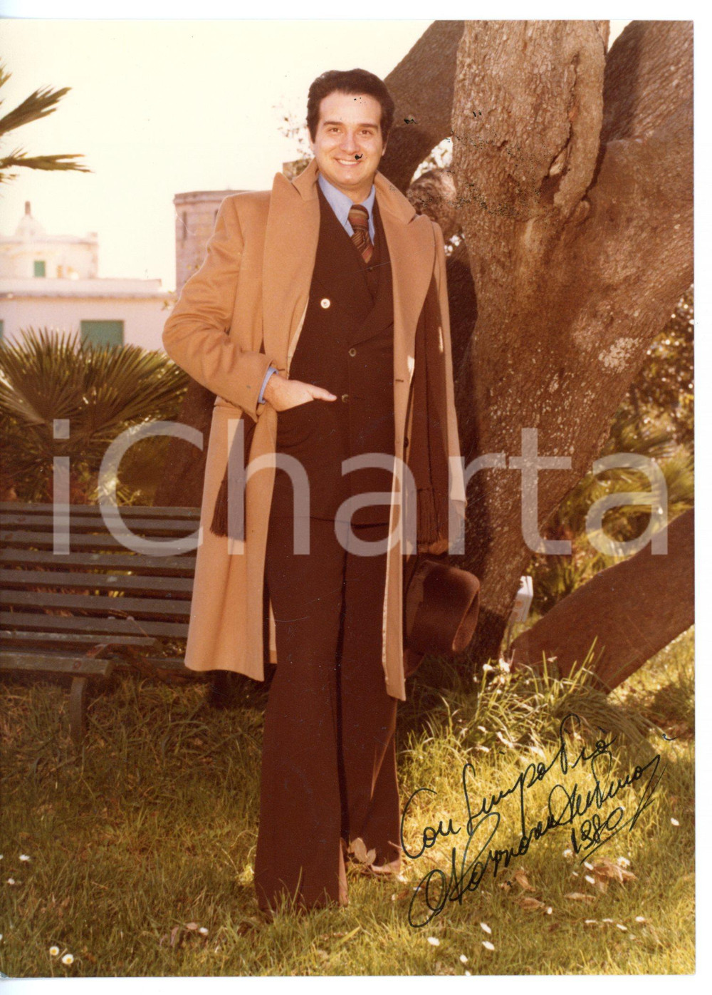 1980 LIRICA Tenore Nazzareno ANTINORI *Fotografia seriale con AUTOGRAFO 12x17 cm