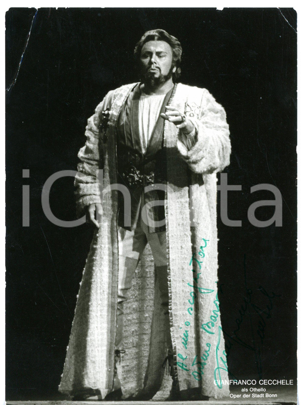 1981 BONN LIRICA Tenore Gianfranco CECCHELE in "Otello" - Foto con AUTOGRAFO
