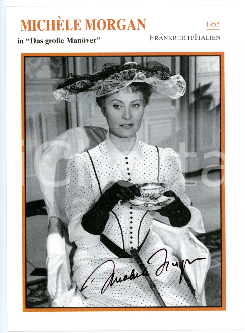 2007 CINEMA Attrice Michèle MORGAN in "Les Grandes Manoeuvres" *Foto AUTOGRAFO