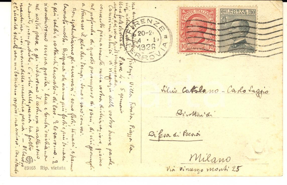 1926 FIRENZE Guido MANACORDA "Noi faremo della macchina poesia" - AUTOGRAFO