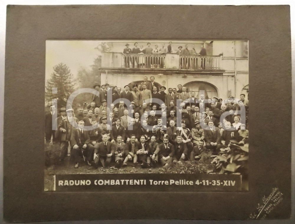 1935 TORRE PELLICE Celebrazioni 4 Novembre - Raduno ex combattenti *Foto 32x24