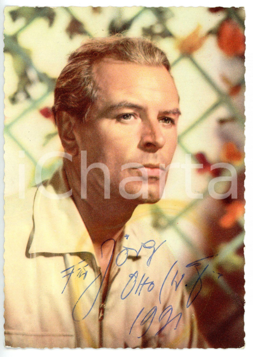 1991 CINEMA Attore Otto W. FISCHER - Fotocartolina con AUTOGRAFO - FG