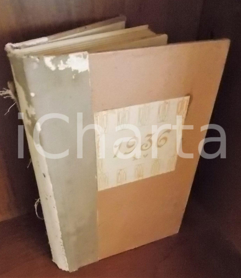 1936 Luigi GREA Diario personale in scrittura cifrata - CURIOSO 400 pp.