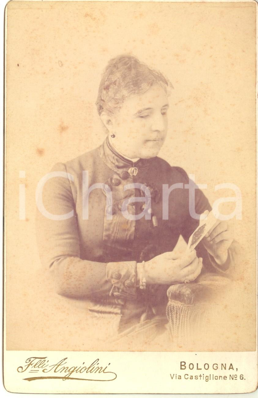 1880 ca BOLOGNA Marchesa Clara GHERARDINI vedova GUZZONI degli ANCARANI *Foto