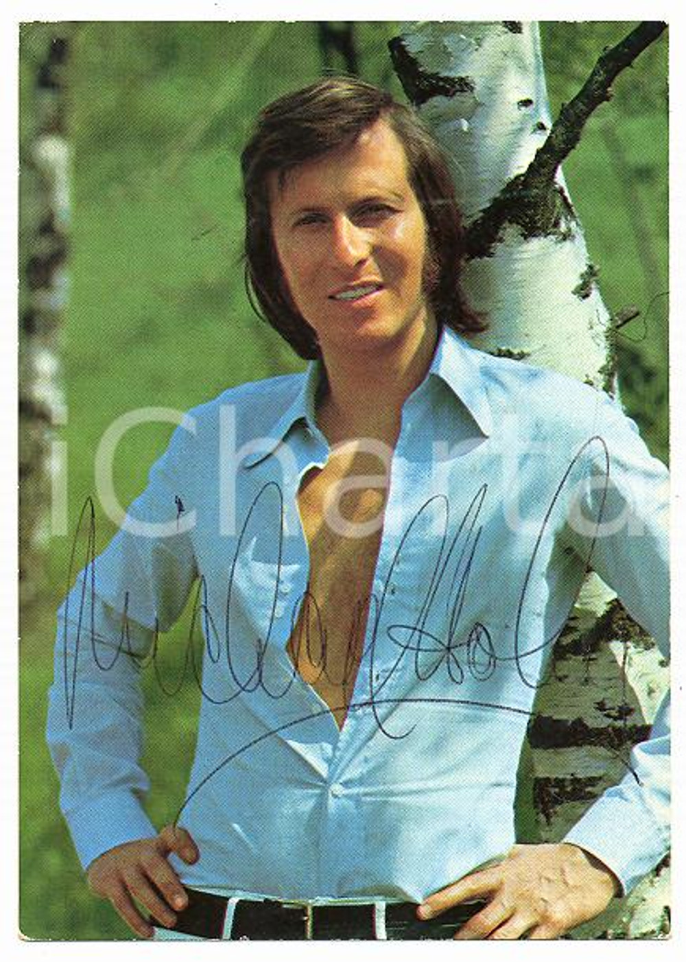 1973 GERMANY Michael HOLM - Ritratto - AUTOGRAFO su foto seriale ARIOLA