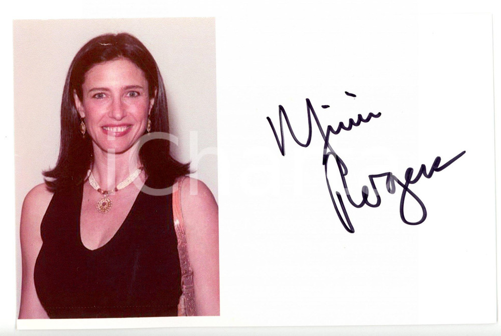 2000 ca CINEMA Attrice Mimi ROGERS *Foto seriale con AUTOGRAFO 16x10 cm