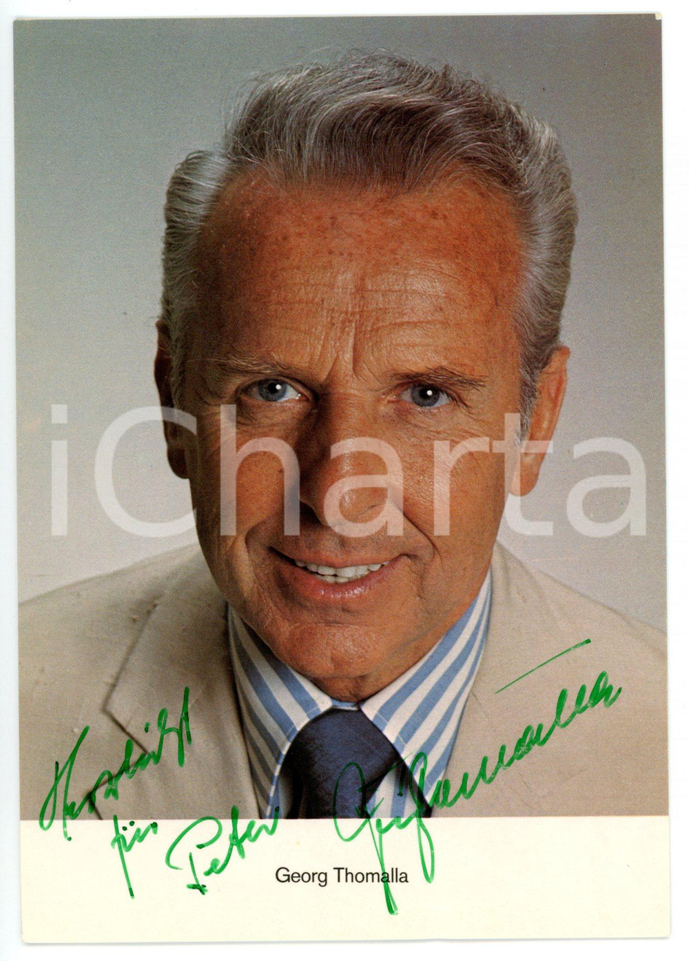 1985 ca CINEMA Attore Georg THOMALLA *Fotocartolina con AUTOGRAFO - 10x15 cm
