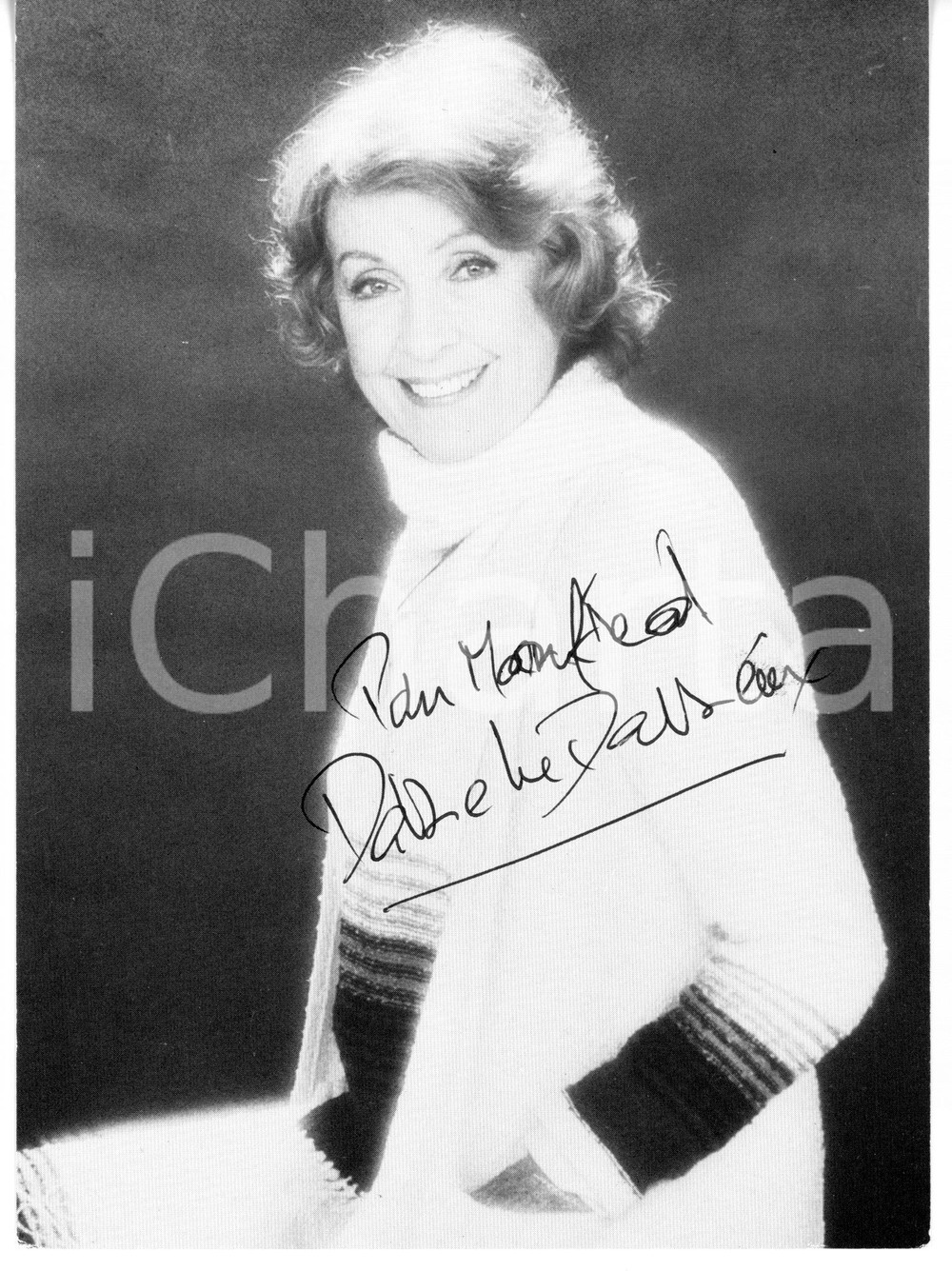 1975 ca CINEMA Attrice Danielle DARRIEUX - Foto seriale con AUTOGRAFO 13x18 cm