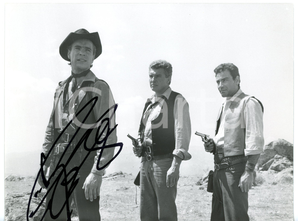 1965 CINEMA George GOTZ in "Sie nannten ihn Gringo" *Foto con AUTOGRAFO 24x18 cm