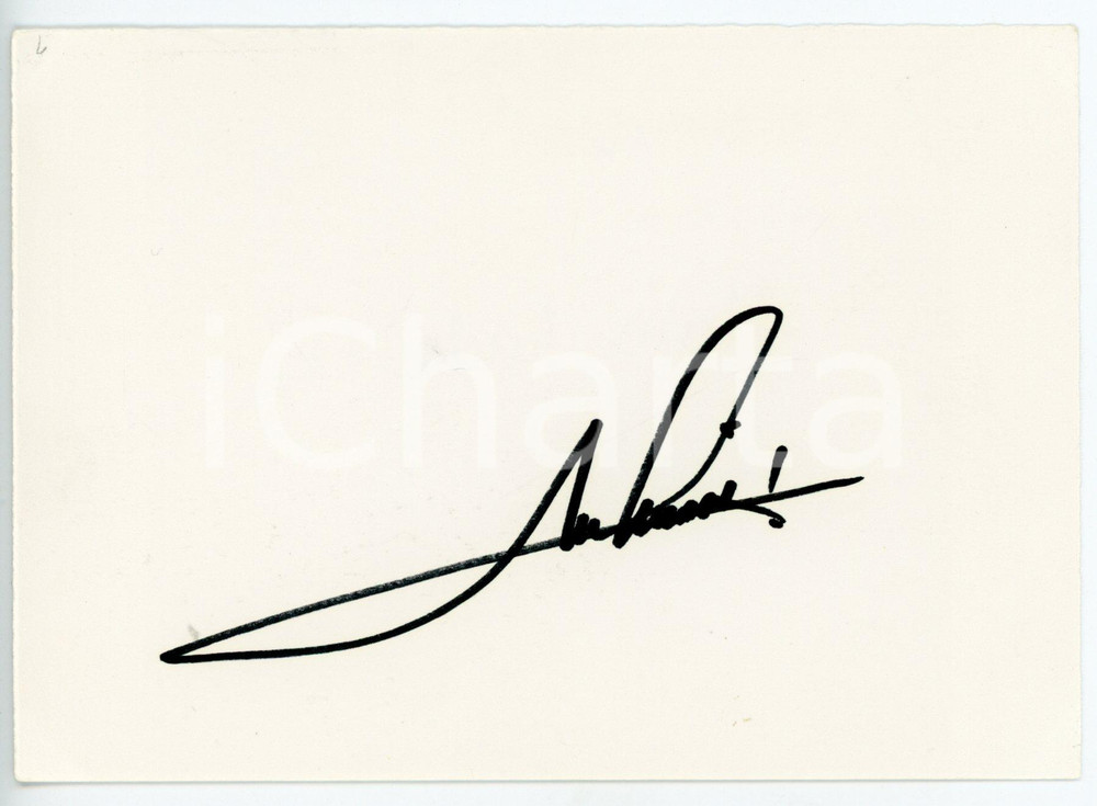 1980 ca AUTOMOBILISMO F1 Pilota Mario ANDRETTI *AUTOGRAFO su cartoncino 15x10 cm