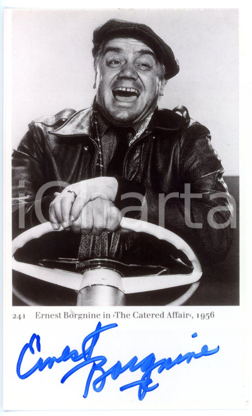 1956 CINEMA Attore Ernest BORGNINE in "The catered affair" -                                                            Foto con AUTOGRAFO