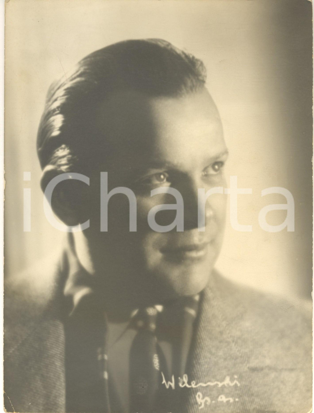 1950 VOGHERA Tenore Bruno LANDI in "L'elisir d'amore"- Foto con AUTOGRAFO