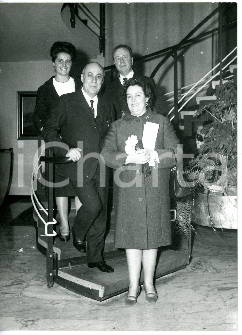 1955 ca TORINO Evento FELINA ROYAL Casa di moda - I titolari *Foto VINTAGE 18x24