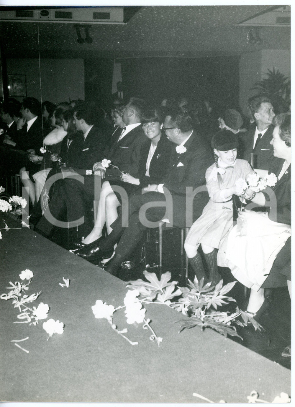1955 ca TORINO Evento FELINA ROYAL Casa di moda - I titolari a una sfilata *Foto