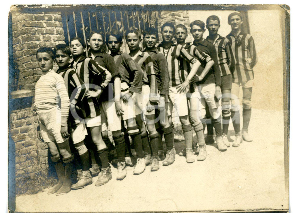 1920 CALCIO DILETTANTI Squadra di amici prima della partita - Fotografia 12x9 cm