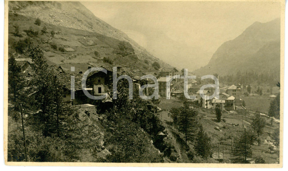 1935 ca VAL PELLICE (TO) Veduta panoramica *Fotografia VINTAGE 15x9 cm