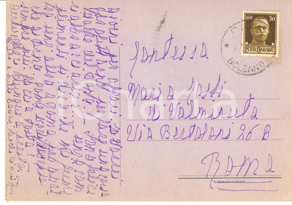 1935 SIUSI ALLO SCILIAR Famiglia ZEZZA - Cartolina a Maria TOSTI DI VALMINUTA