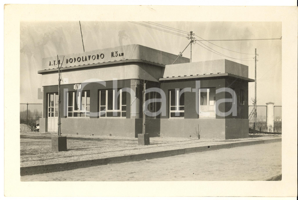1935 MILANO OND Il nuovo Dopolavoro ATM n° 3 - Veduta - Foto RARA 26x17 cm