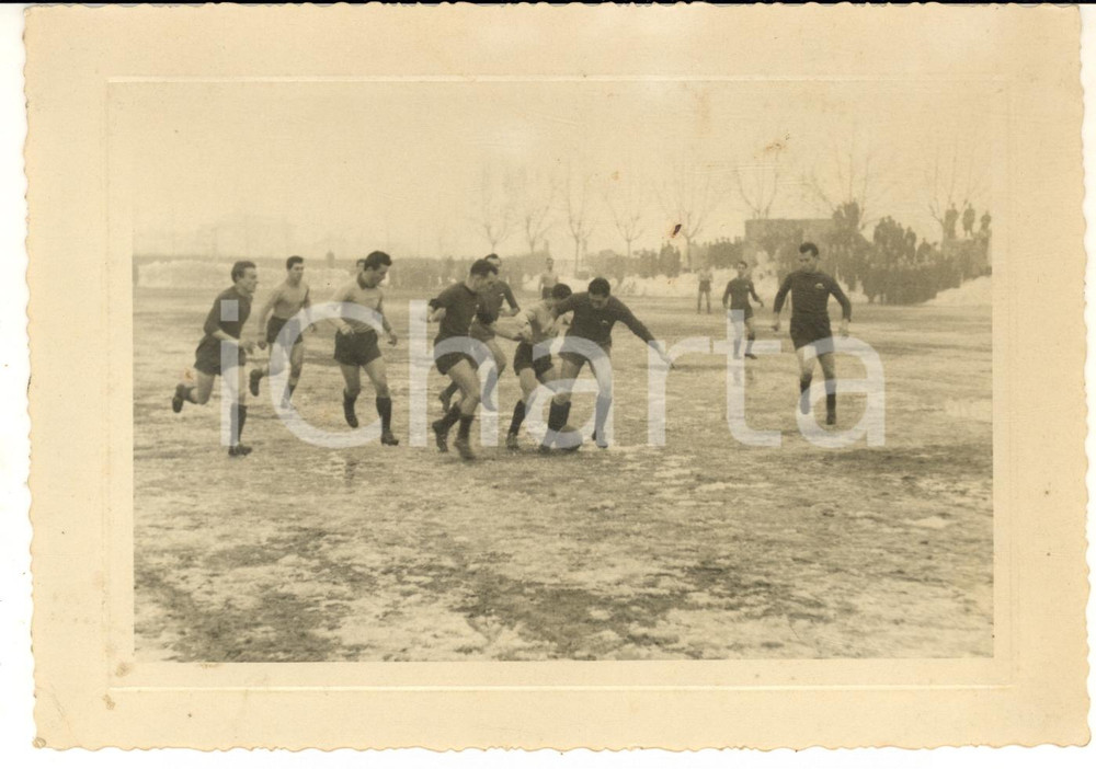 1945 ca TORINO CALCIO Partita giovanile su campo innevato - Foto 18x13