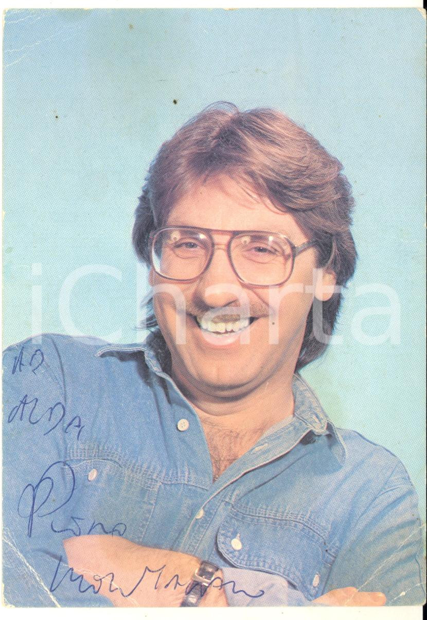 1970 ca MUSICA Piero MONTANARO - Cartolina pubblicitaria con AUTOGRAFO