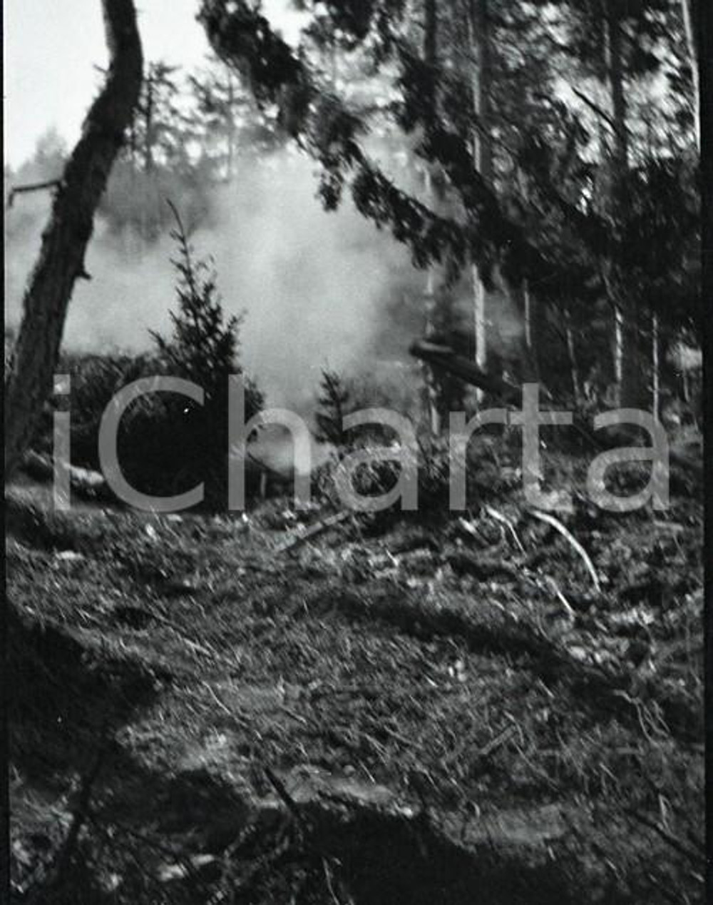 6X4cm NEGATIVO ORIGINALE *1915ca WW1 ESERCITO ITALIANO Obice 149/35 che spara