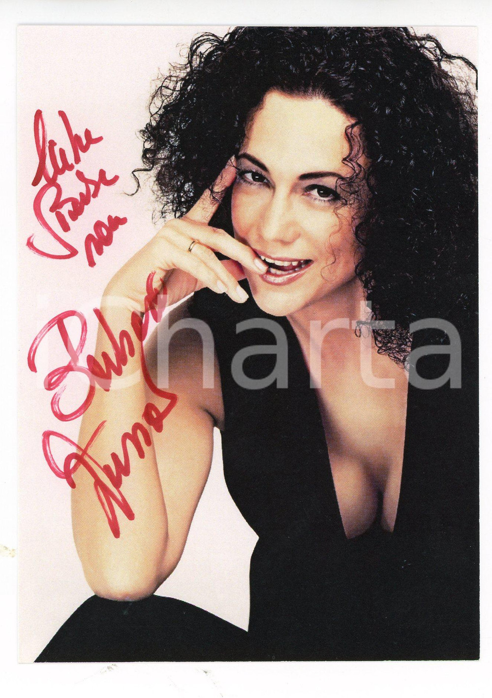 2000 ca CINEMA Attrice Barbara WUSSOW - Foto seriale con AUTOGRAFO