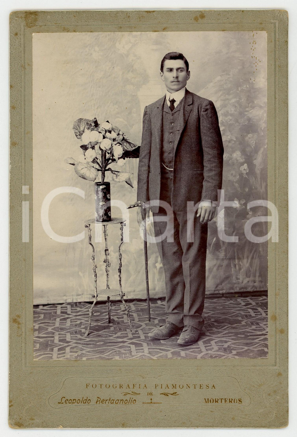 1920 ca MORTEROS (ARGENTINA) Ritratto di Natalino GUNETTI *Foto BERTAGNOLIO