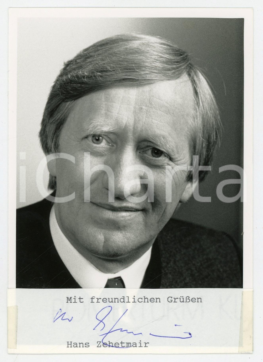 1980 ca GERMANY Hans ZEHETMAIR - Politico CSU *Foto seriale con AUTOGRAFO