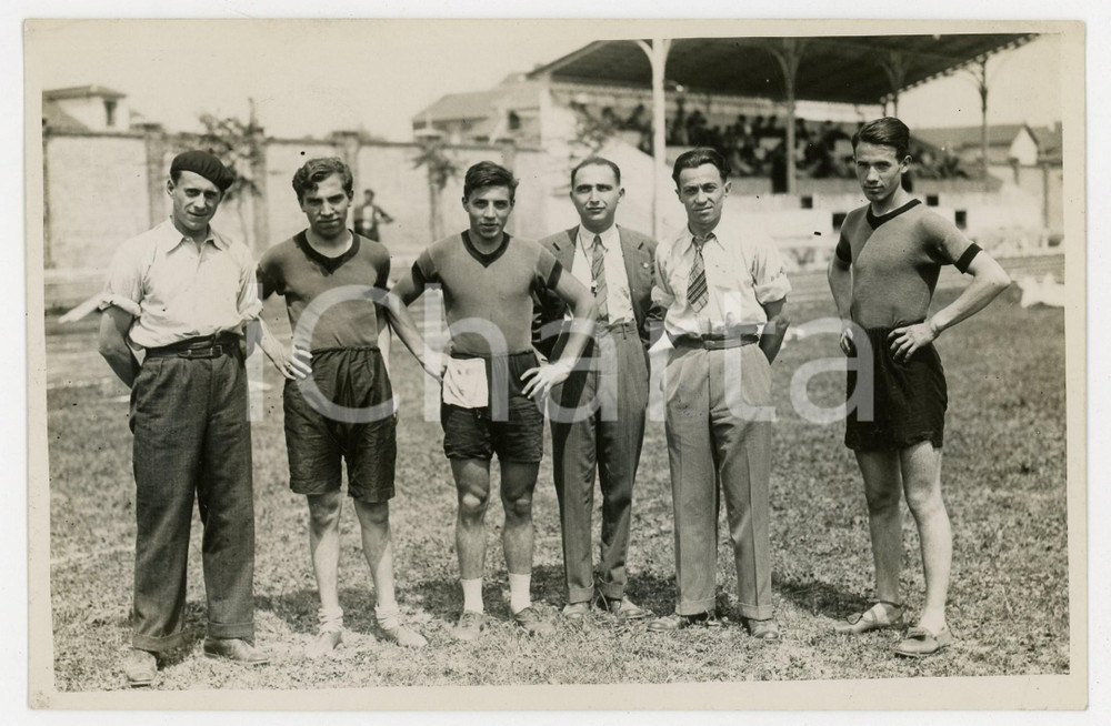 1940 ca TORINO LITTORIALI SPORT Atleti con gli allenatori - Foto 18x13 (1)