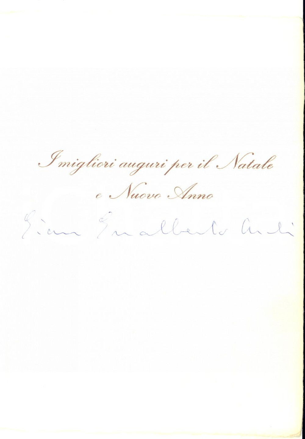 1970 ca Università di FIRENZE - Biglietto Giovanni Gualberto ARCHI - Autografo