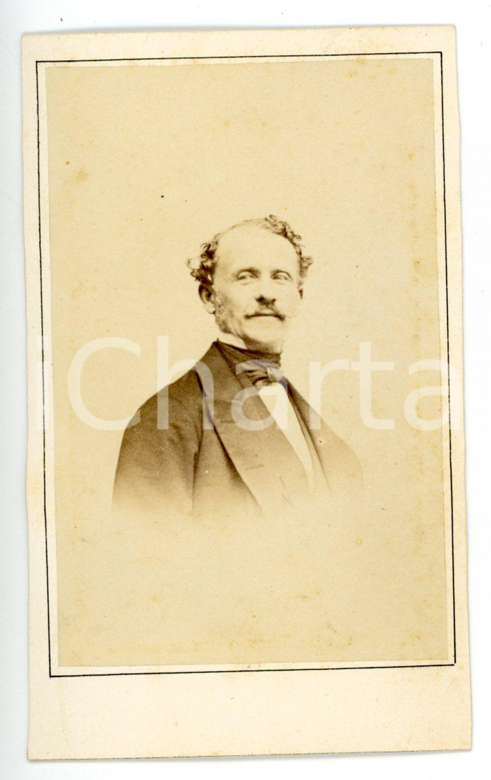1880 ca TORINO Ritratto maschile in abito scuro - Foto CHIAPELLA - CDV