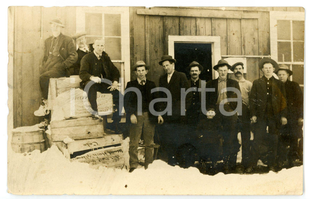 1920 ca COLORADO USA Miniere TOMBOY - Foto di gruppo con Augusto ARNODO *Foto