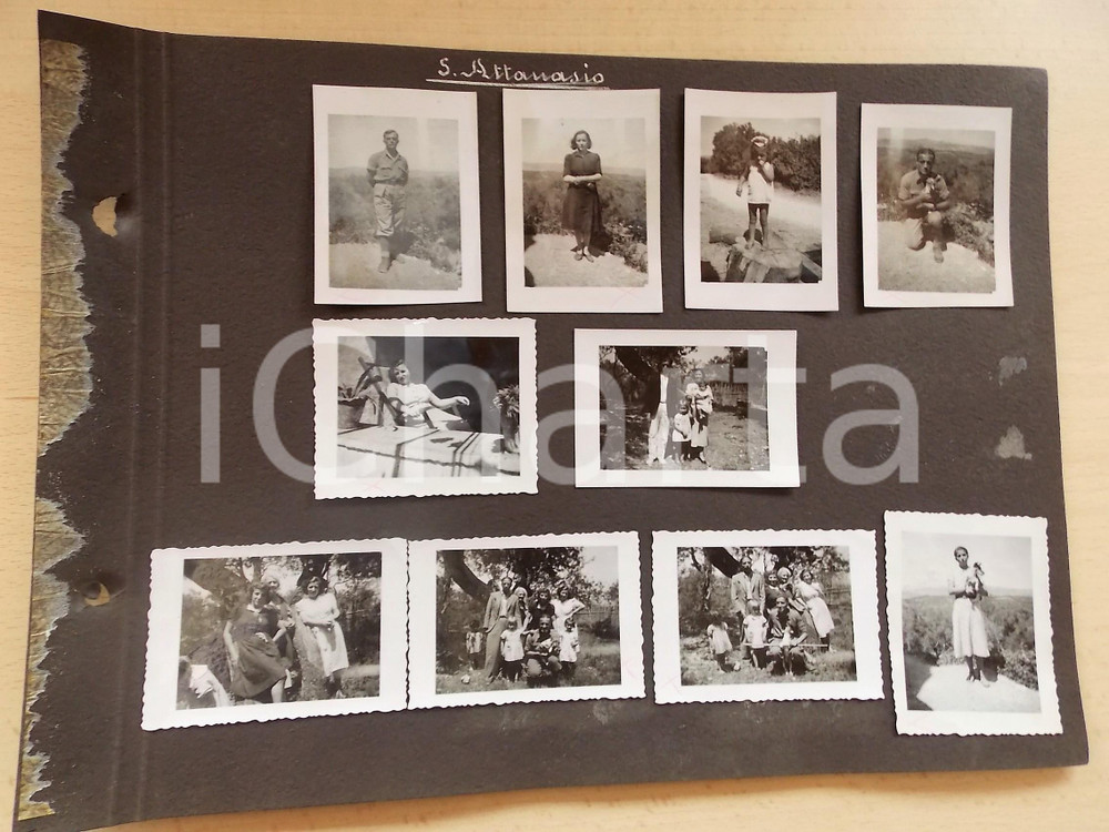 1941 WW2 CORFU' S. ATTANASIO Militari MVSN XXVII Battaglione e famiglie *10 foto