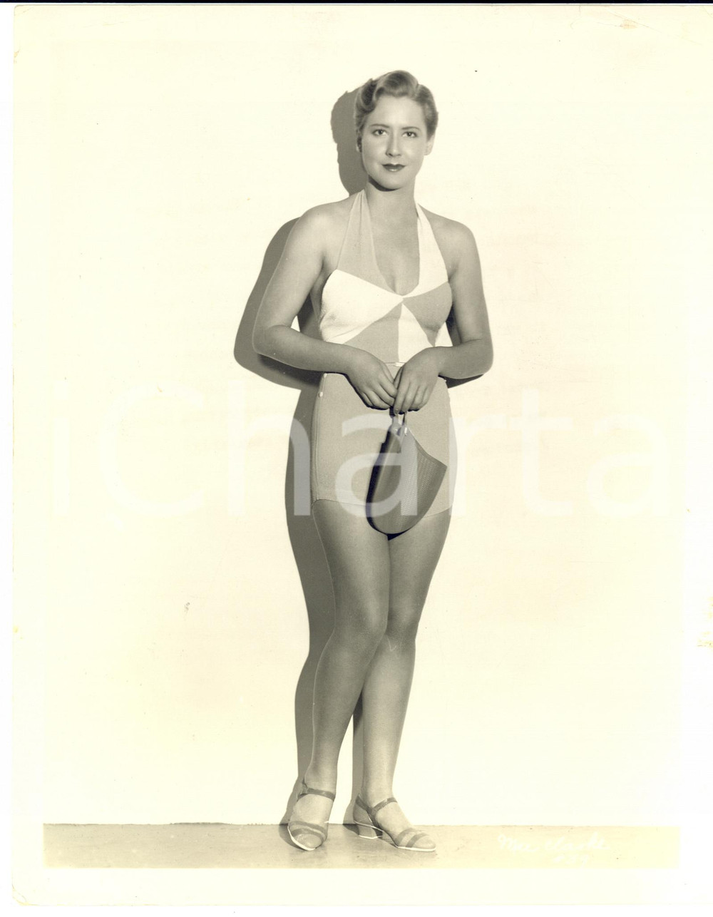 1933 CINEMA Attrice Mae CLARKE in "Parole Girl" - Fotografia 20x26 cm