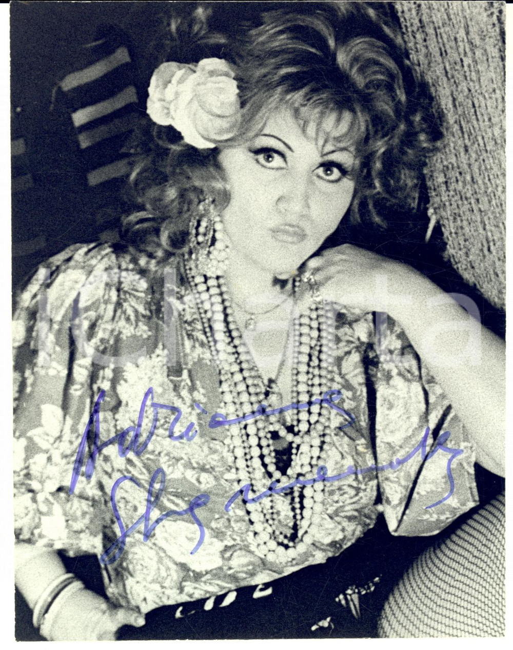 1980 ca LIRICA Mezzosoprano Adriana STAMENOVA - Foto con AUTOGRAFO 14x18 cm