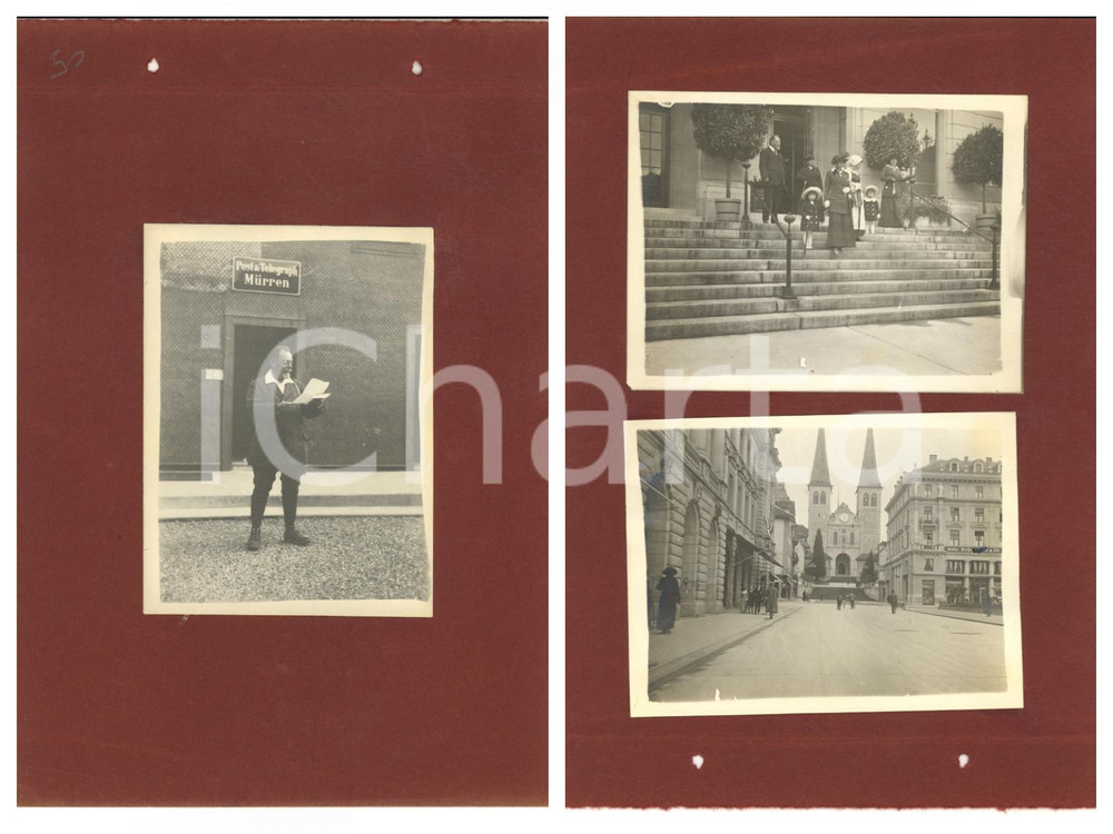 1914 SVIZZERA Ufficio postale a MURREN - Cattedrale di LUCERNA *Lotto 3 foto
