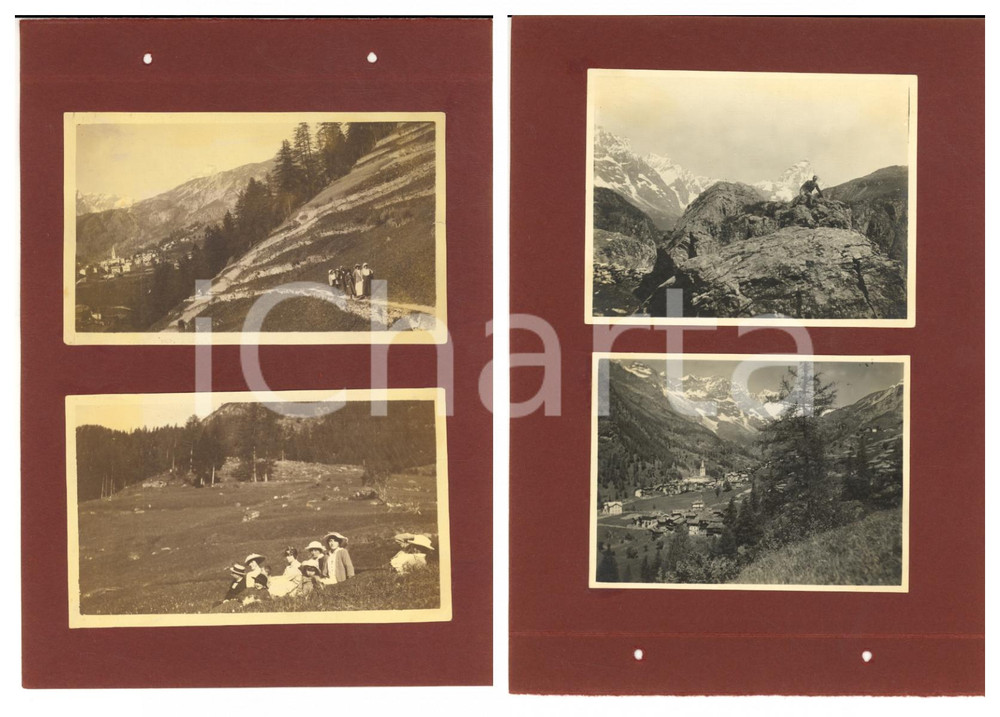 1914 SVIZZERA CANTON LUCERNA - EscursionIsti in montagna *Lotto 4 foto