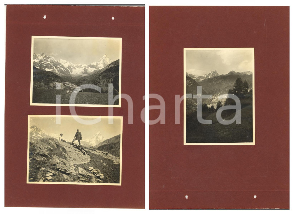1914 SVIZZERA CANTON LUCERNA - Escursionisti in montagna *Lotto 3 foto