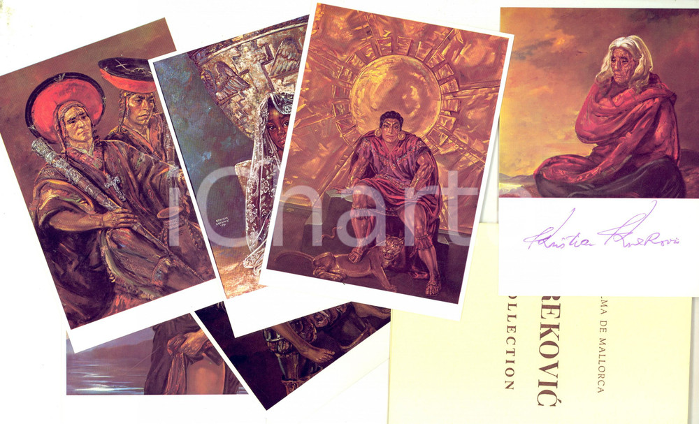 1980 ca PALMA DE MALLORCA Kristian KREKOVIC - Lotto 6 cartoline AUTOGRAFO