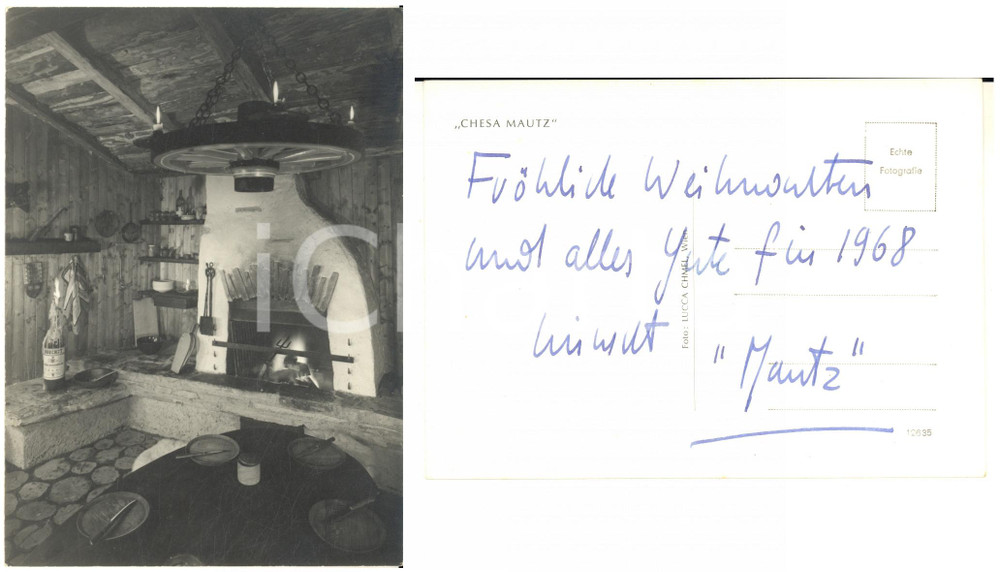 1968 WIEN - CHESA MAUTZ - Cartolina postale con AUTOGRAFO - FG VG