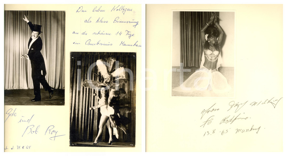 1965 MURBURG CIRCUS Zita & Rob ROY - Dancer Dory - Autographs