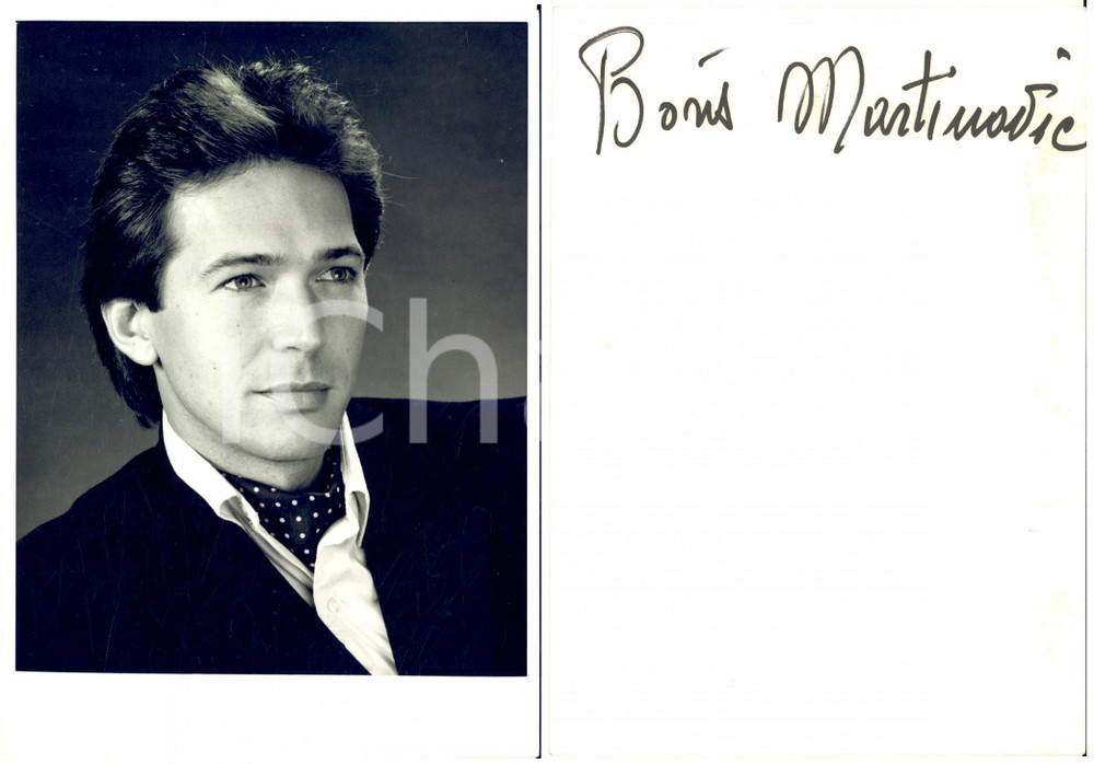 1980 ca LIRICA Baritono Boris MARTINOVIC - Foto seriale con AUTOGRAFO
