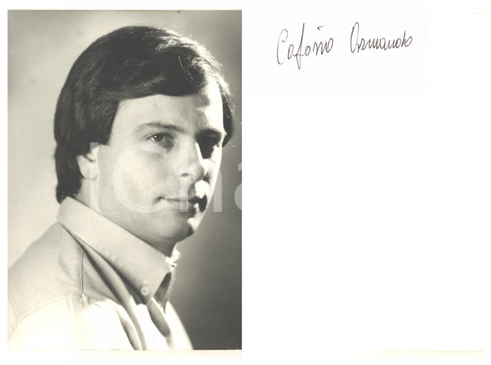 1980 ca LIRICA Basso Armando CAFORIO - Foto seriale con autografo 10x15 cm