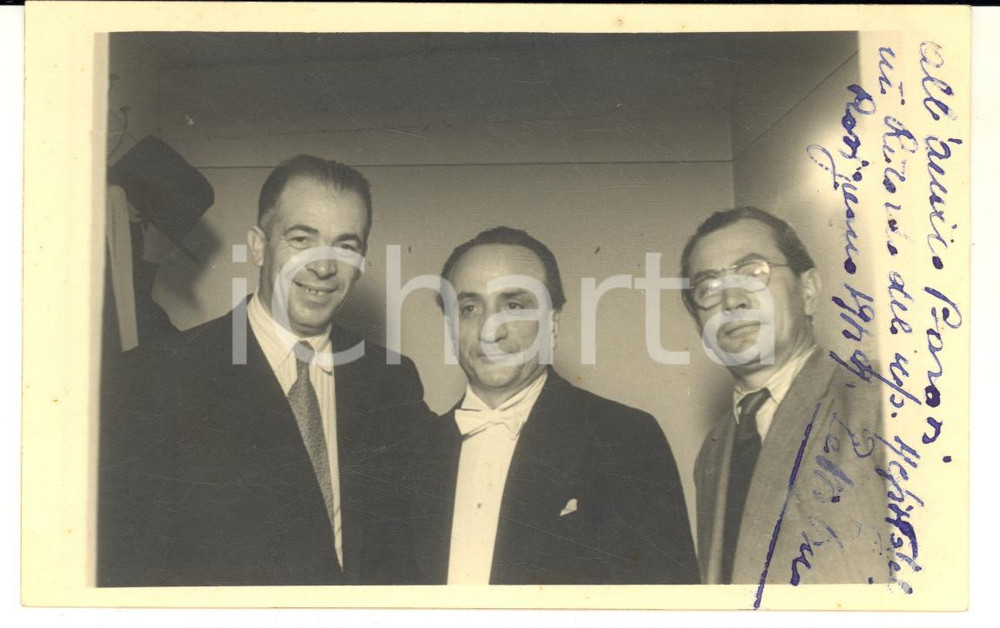 1949 ROSIGNANO LIRICA Umberto BERRETTONI e Dino LESSI - Foto AUTOGRAFO