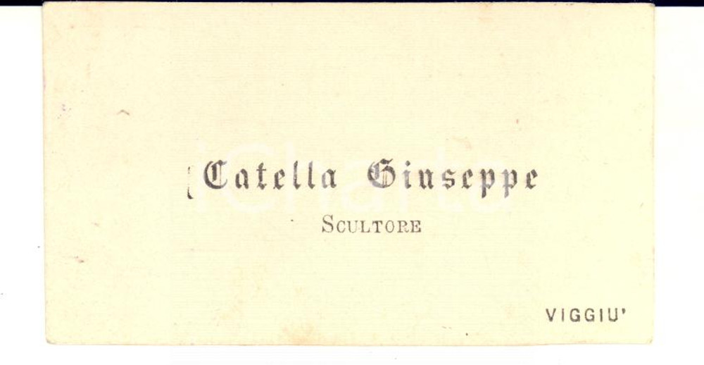 1830 ca VIGGIU' Scultore Giuseppe CATELLA - Biglietto da visita