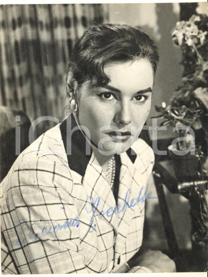1960 ca FOTOROMANZI Attrice Feliciana TOCCHETTO *Foto seriale con autografo 8x15
