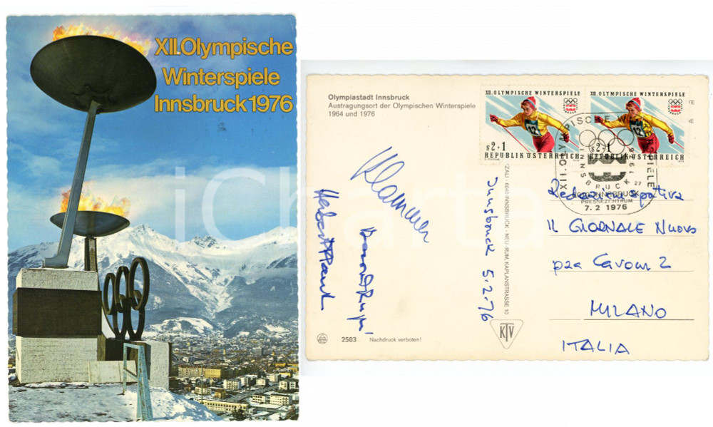 1976 INNSBRUCK OLYMPICS - Franz KLAMMER Herbert PLANK Bernhard RUSSI *Autographs