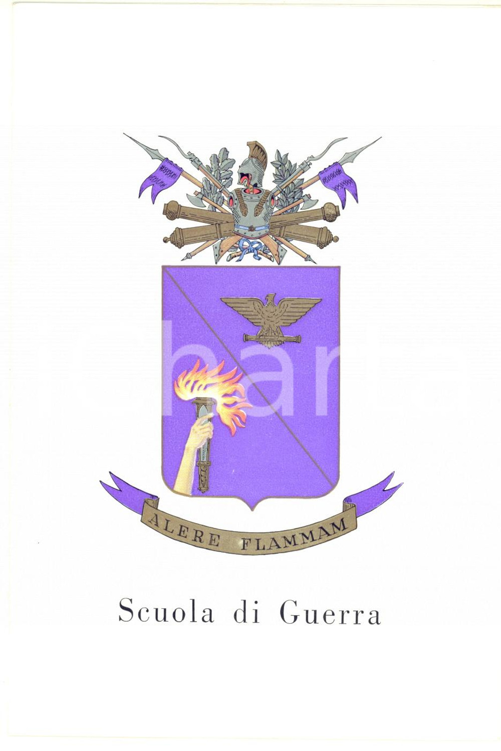 1967 ESERCITO ITALIANO CIVITAVECCHIA Scuola di Guerra - Biglietto per auguri